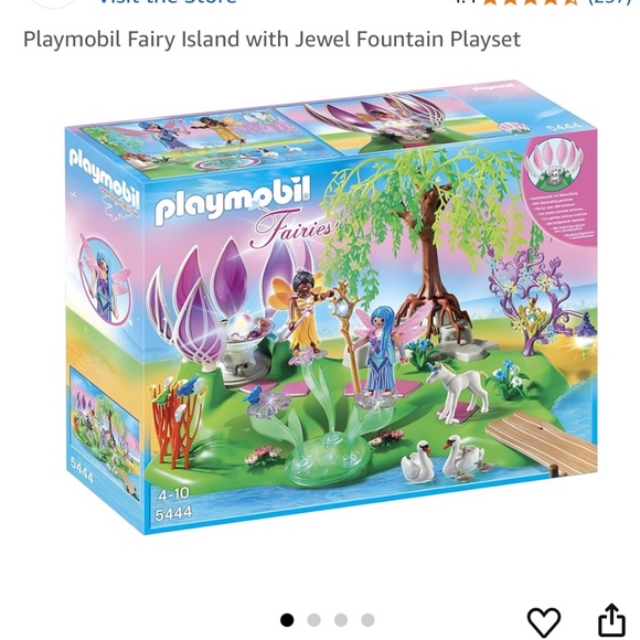 Playmobil 5444 🧚‍♀️Fairy Island with Jewel Fountain Playset - Picture 13 of 14